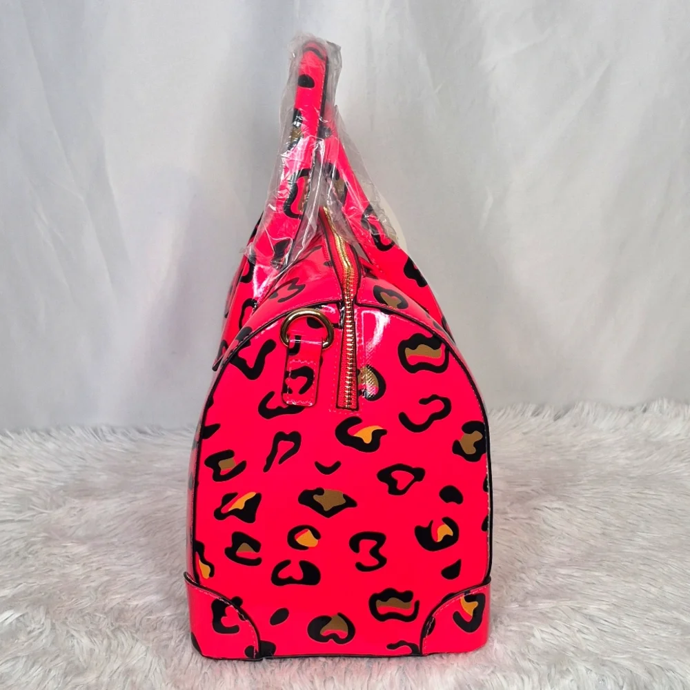 Leopard Print Vegan Leather Boston Bag & Wallet ♥️♥️♥️